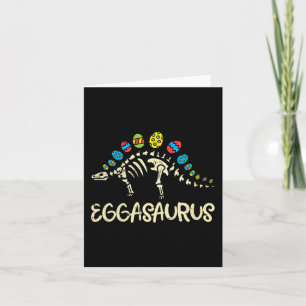 Eggasaurus Easter Stegosaurus Dinosaur Boys Kids T Card