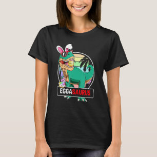 Eggasaurus Rex Easter Bunny Eggs Basket Dinosaur B T-Shirt