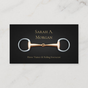 Eggbutt Snaffle Bit Equestrian Business Card