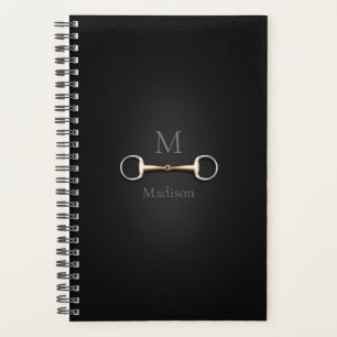 Eggbutt Snaffle Bit Monogrammed Equestrian Planner