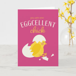 Eggcellent Chick - Carte Saint-Valentin