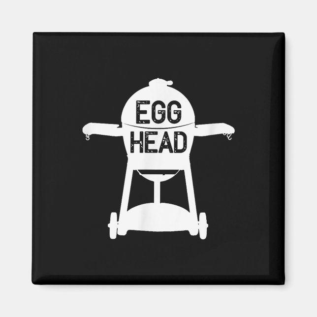 Egghead Bbq Smoker Grill Funny Gift  Magnet (Front)