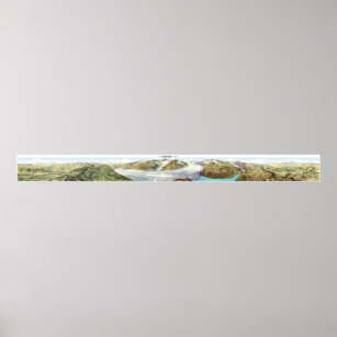 EGGISHORN Swiss Alps 360° Panorama Poster