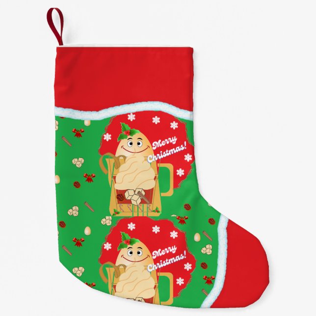 Eggnog Double Side Print Stockings (Front)