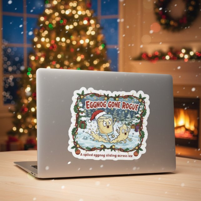 Eggnog Gone Rogue Square Sticker (Creator Uploaded)