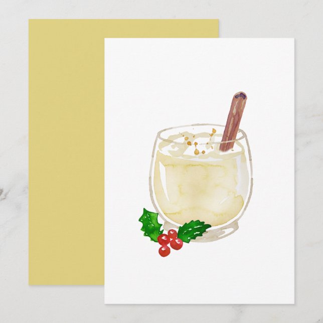 Eggnog Invitations (Front/Back)