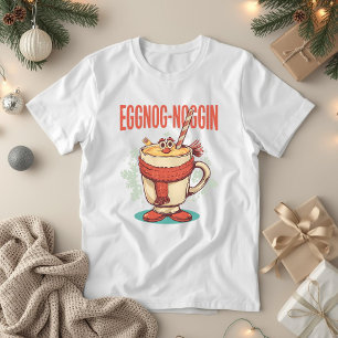 Eggnog-noggin – Funny Christmas Eggnog Pun Tri-Blend Shirt