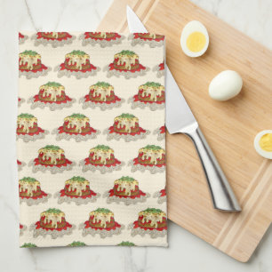 Eggplant Aubgergine Parm Parmesan Italian Food Kitchen Towel