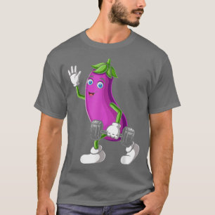 Eggplant, Bodybuilding Fitness Gym Gear Workout Ve T-Shirt