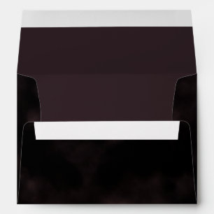 Eggplant Brush Strokes Envelope