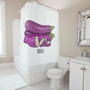 Eggplant cartoon illustration