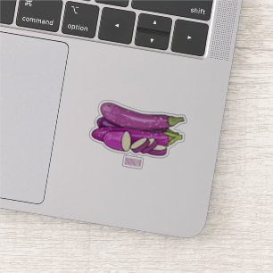 Eggplant cartoon illustration
