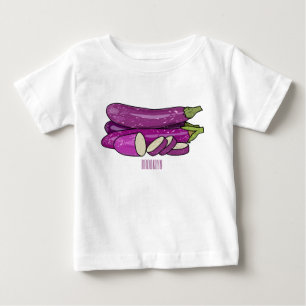 Eggplant cartoon illustration baby T-Shirt