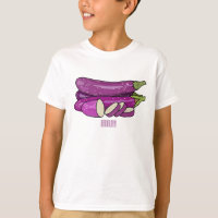 Eggplant cartoon illustration
