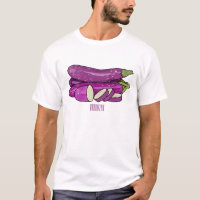 Eggplant cartoon illustration