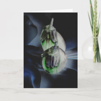 "Eggplant" Digitally Altered Eggplants Still Life Card
