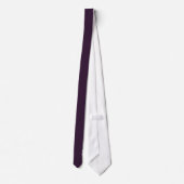 Eggplant | Elegant Monogram+Name | one-Sided Tie (Back)