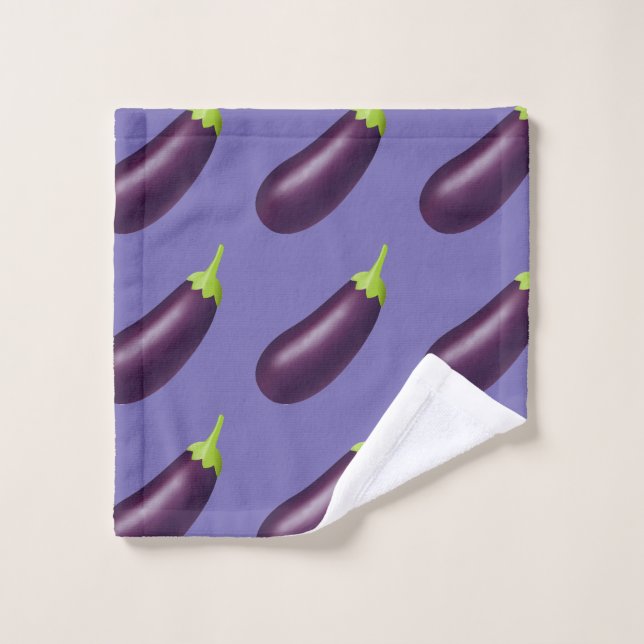 Eggplant Emoji Laver le linge (Gant de toilette)
