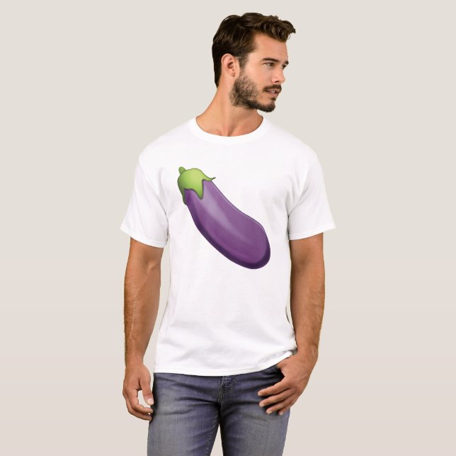 Eggplant - Emoji T-Shirt (Front Full)