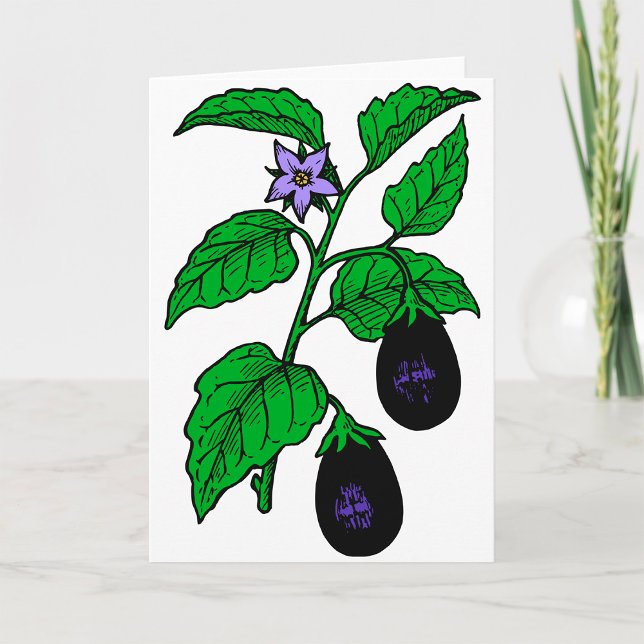 Eggplant Greeting Cards (Creator Uploaded)