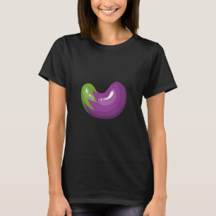 Eggplant Is Life Fun Graphic Vegetable T-Shirt