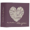 Eggplant & Ivory Heart Recipe Binder
