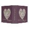 Eggplant & Ivory Heart Recipe Binder