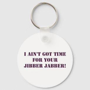 Eggplant Jibber Jabber Keychain