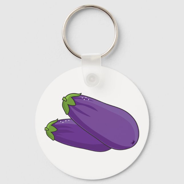 Eggplant Keychain (Front)