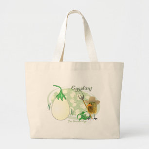 EGGPLANT LARGE TOTE BAG