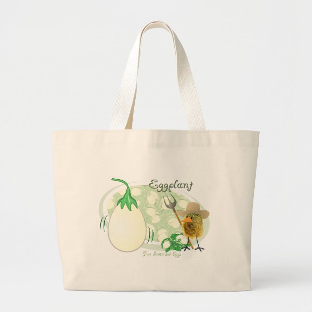 EGGPLANT LARGE TOTE BAG (Front)