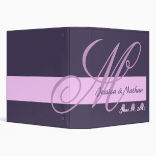 EGGPLANT & LILAC Wedding Photo Planner Binder