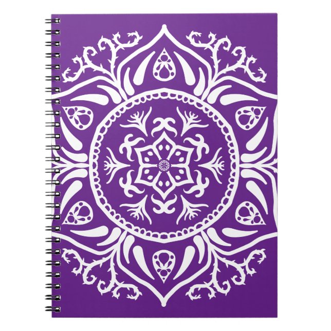 Eggplant Mandala Notebook (Front)