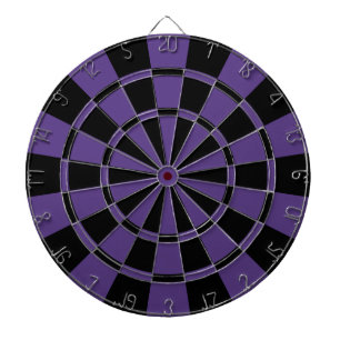 Eggplant Purple And Black Dartboard