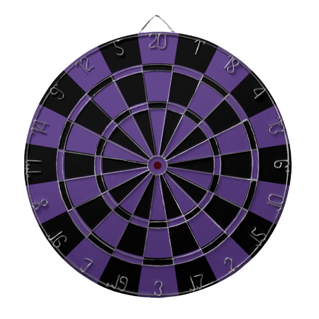 Eggplant Purple And Black Dartboard (Front)
