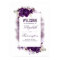 Eggplant Purple Floral Wedding Welcome Sign