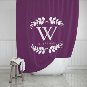 Eggplant Purple Monogram