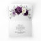 Eggplant Purple Plum Ivory White Floral Wedding Th