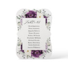 Eggplant Purple Plum Ivory White Seating Chart    