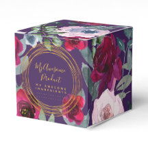 Eggplant Purple Sage Green Floral Branded Product