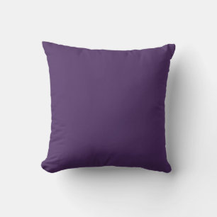 EGGPLANT – Purple Solid Colour   Throw Pillow