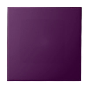 Eggplant Purple Solid Colour Tile