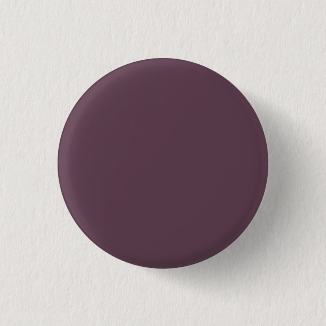 Eggplant Solid Color 1 Inch Round Button (Front)