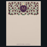 Eggplant Sword & Shield Medieval Fantasy Monogram Letterhead<br><div class="desc">Invite your wedding guests with this Royal Sword & Shield Medieval Fantasy Monogram design. This design is perfect for someone seeking a regal yet modern medieval fantasy aesthetic. Personalize the text, font, and colours to suit your design preferences. Matching Items in our shop for a complete party theme. Design is...</div>