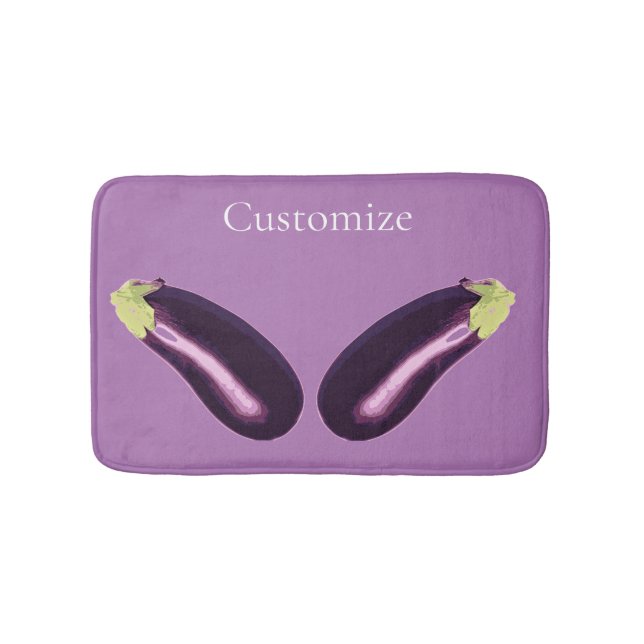 Eggplant Thunder_Cove  Bath Mat (Front)