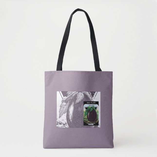 EGGPLANT TOTE BAG (Front)