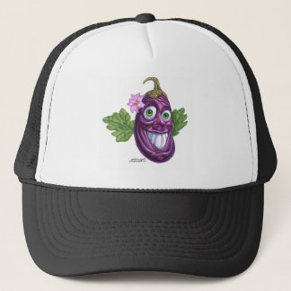 eggplant trucker hat