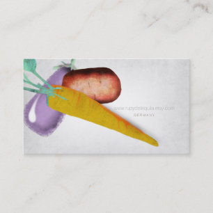 Eggplant Watercolor Business Cards
