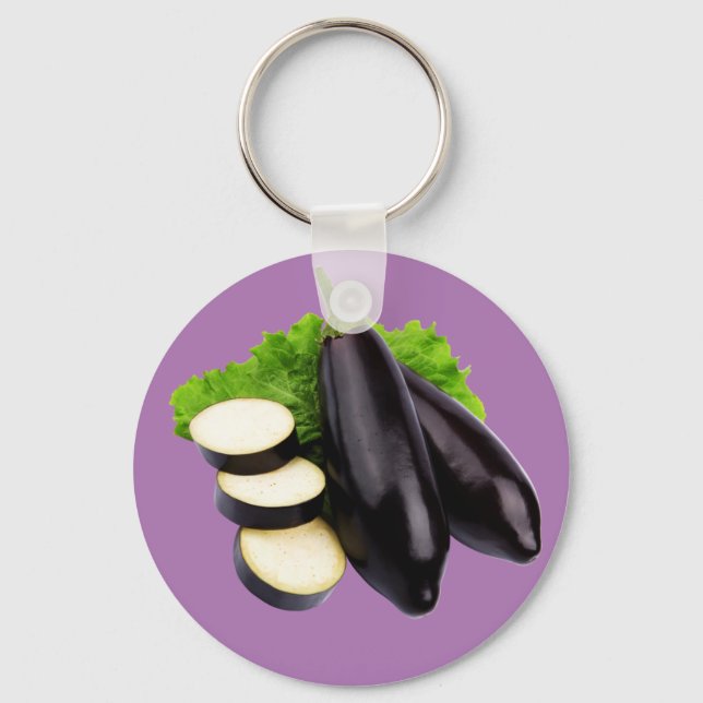 eggplants 2   keychain (Front)