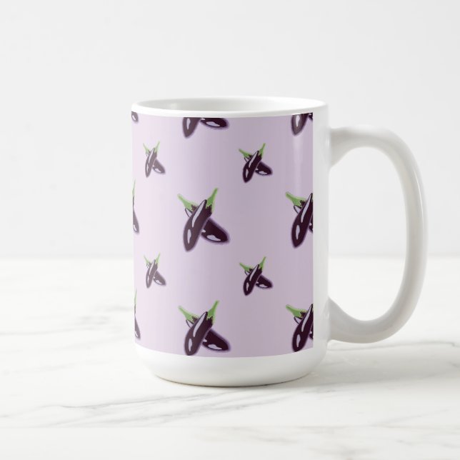 eggplants coffee mug (Right)